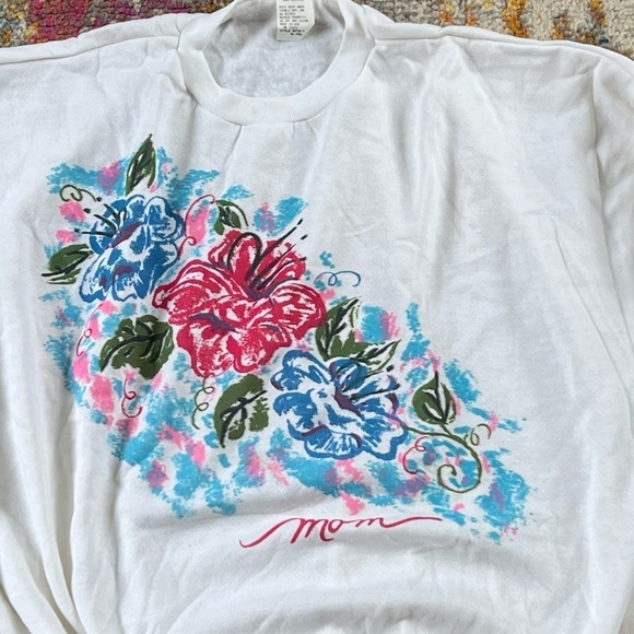 Vintage Mom Mother's Day 1980s Pullover Jumper Sweatshirt - Picture 2 of 6